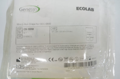 Genesys C-9108M Microtek  Ecolab Mini C-Arm Drape for OEC 6800 54inch x 84inch